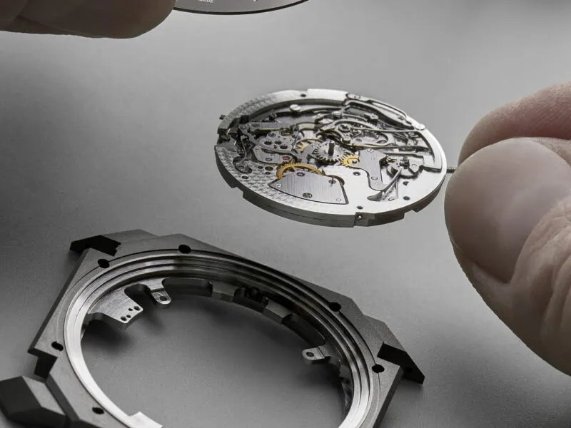 BVLGARI Octo Finissimo Grandes Complications - case, dial and movement components