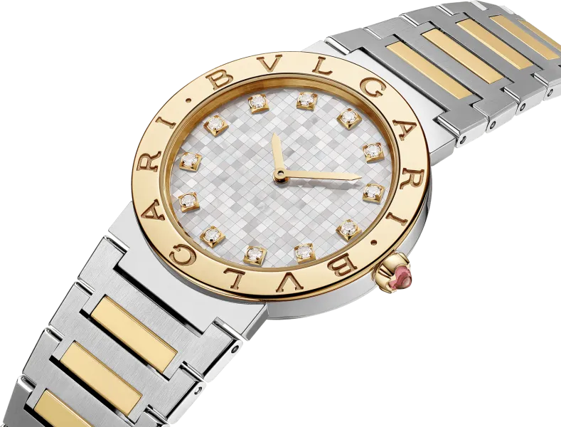 BVLGARI Bulgari Bulgari Or & Acier 104278 - détail face